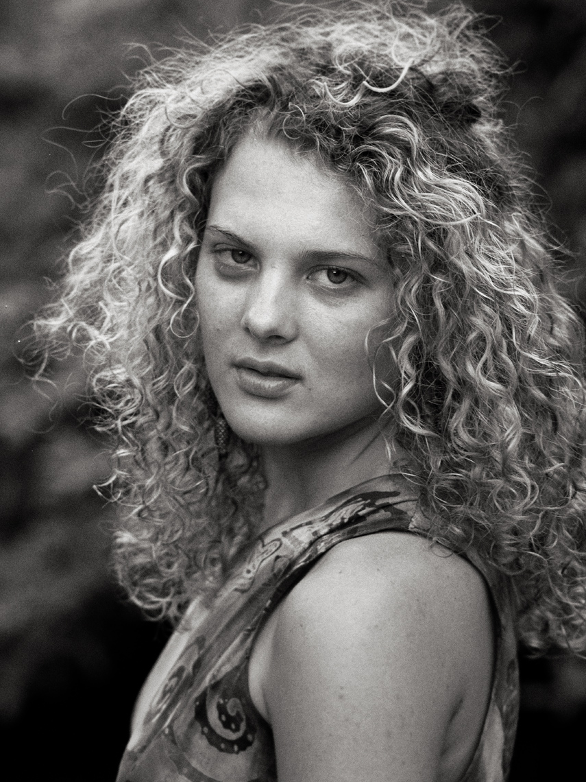 black and white portrait